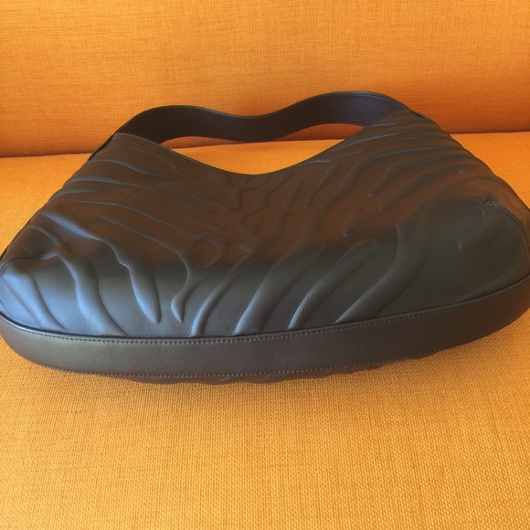 VINTAGE CARTIER GOLD TONE LOGO BROWN BAG - Picture 5 of 8